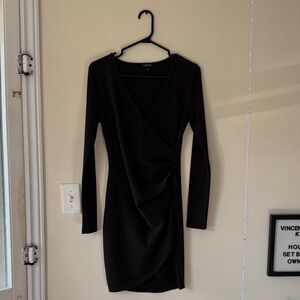 Eclipse Elegant Brown Long Sleeve Dress